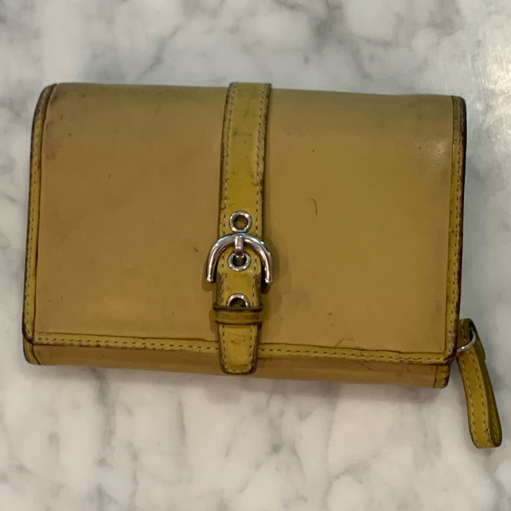 Lime Green Coach Wallet
